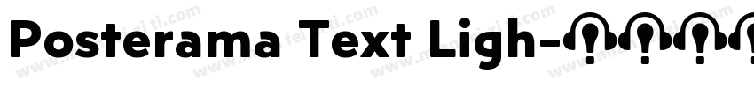 Posterama Text Ligh字体转换